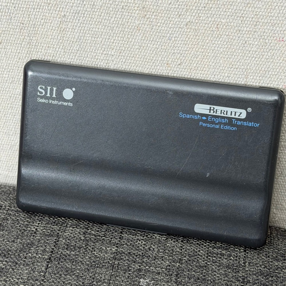 Seiko SII Berlitz Spanish English Translator TR-2800 Gray Handheld Travel Device - Picture 7 of 8